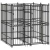 Outdoor Dog Kennel Steel 39.7 ft¬≤