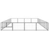 Dog Kennel Black 387.5 ft¬≤ Steel