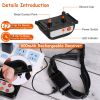 Dog Training Collar Receiver IPX6 Waterproof Shock Vibration Beep Mode Single Dog Receiver Without Remote For Small Medium Large Dogs