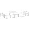 Dog Kennel Silver 193.8 ft¬≤ Steel